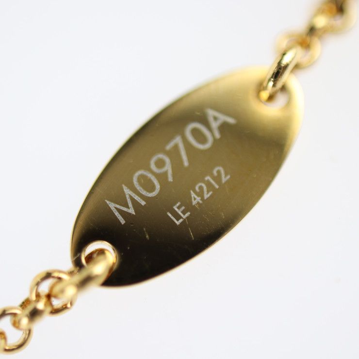 Louis Vuitton Bracelet LV Iconic Infinity Dot Bracelet M0970a Metal Gold Red