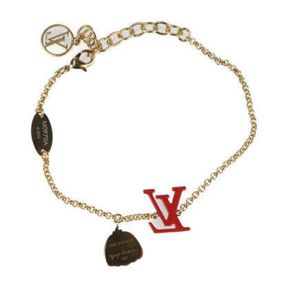 Louis Vuitton Bracelet LV Iconic Infinity Dot Bracelet M0970a Metal Gold Red