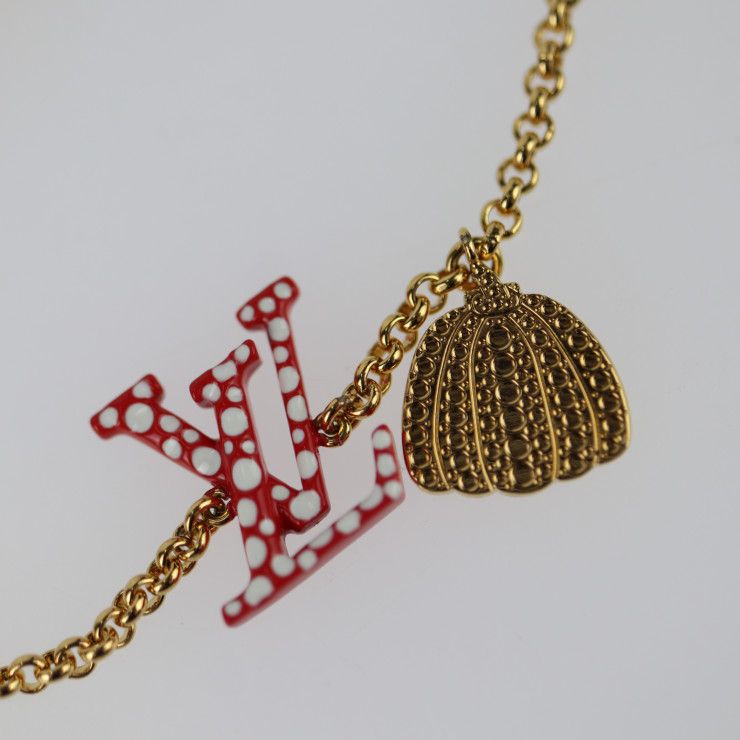 Louis Vuitton Bracelet LV Iconic Infinity Dot Bracelet M0970a Metal Gold Red