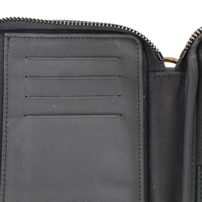 Louis Vuitton Double Phone Pouch Shoulder Bag N40377 Leather Damier Giant Ebne