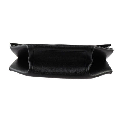 Hermes OPLI Opry Clutch Bag 071966ck Chevre Black Silver Hardware