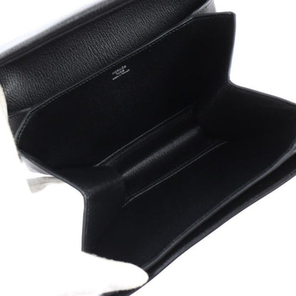 Hermes OPLI Opry Clutch Bag 071966ck Chevre Black Silver Hardware