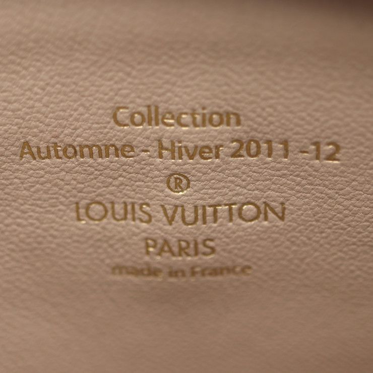 Louis Vuitton Shiny Monogram Lock It BB Handbag M40599 PVC Leather Brown Ivory