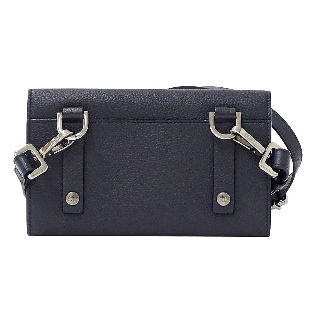 Dior Wallet Women'S Brand Shoulder Wallet Leather Navy Long Wallet Navy