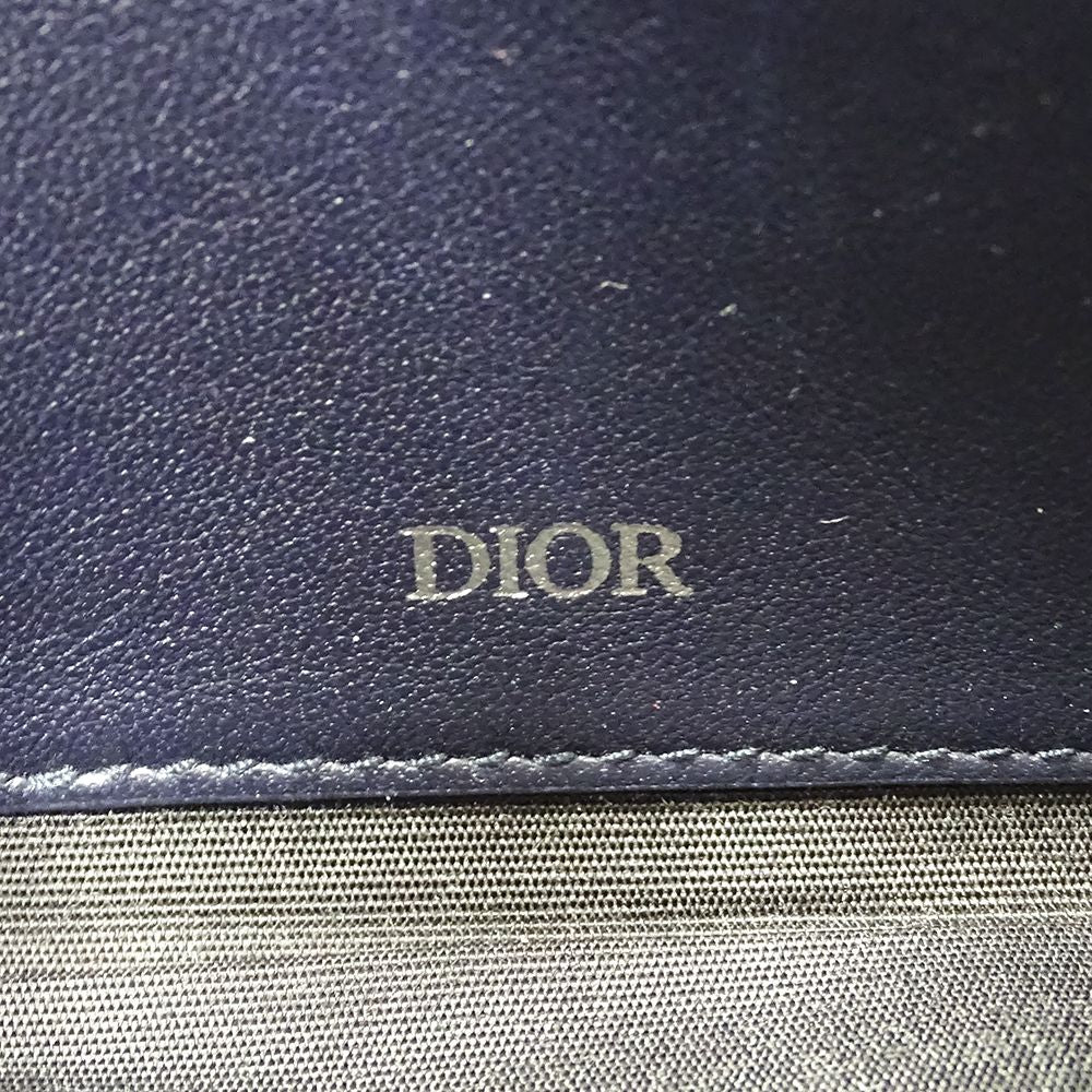 Dior Wallet Women'S Brand Shoulder Wallet Leather Navy Long Wallet Navy