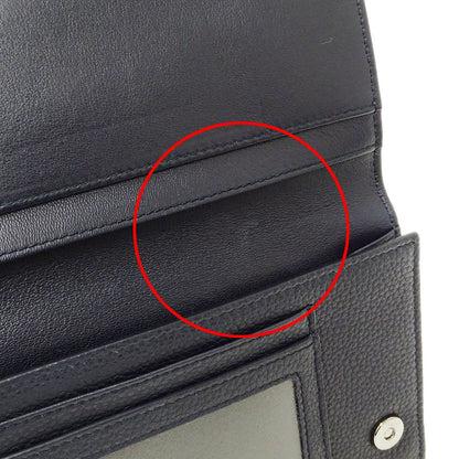 Dior Wallet Women'S Brand Shoulder Wallet Leather Navy Long Wallet Navy