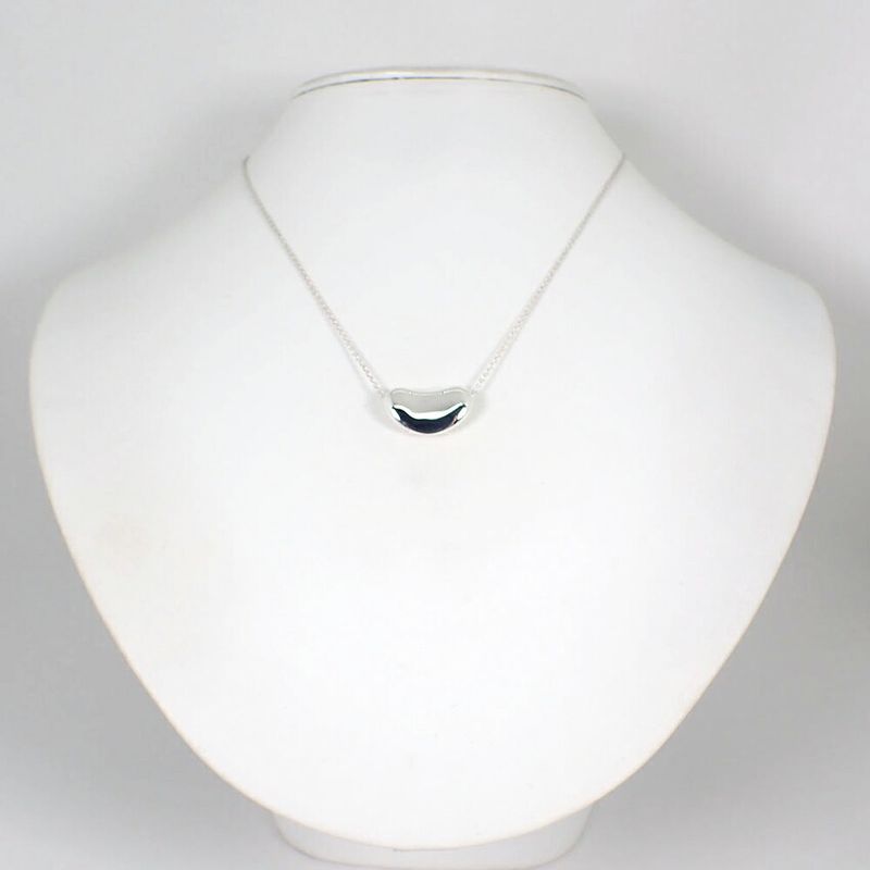 Tiffany & Co 925 Bean Pendant Necklace j103-53