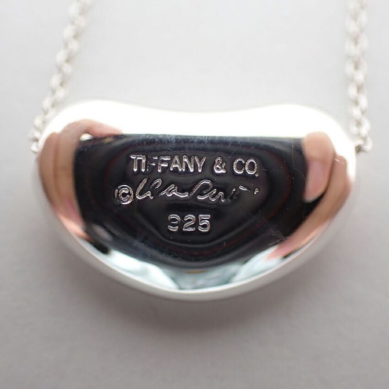 Tiffany & Co 925 Bean Pendant Necklace j103-53