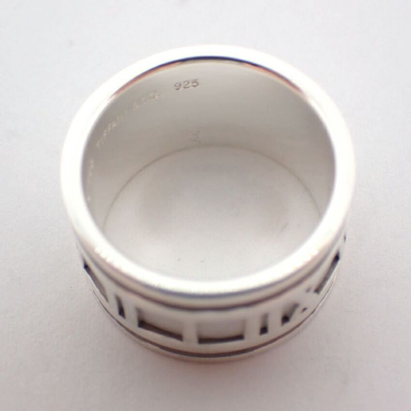 Tiffany & Co 925 Atlas Wide Ring No 12 j102-31
