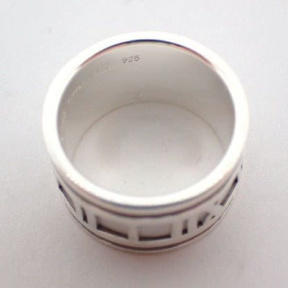 Tiffany & Co 925 Atlas Wide Ring No 12 j102-31