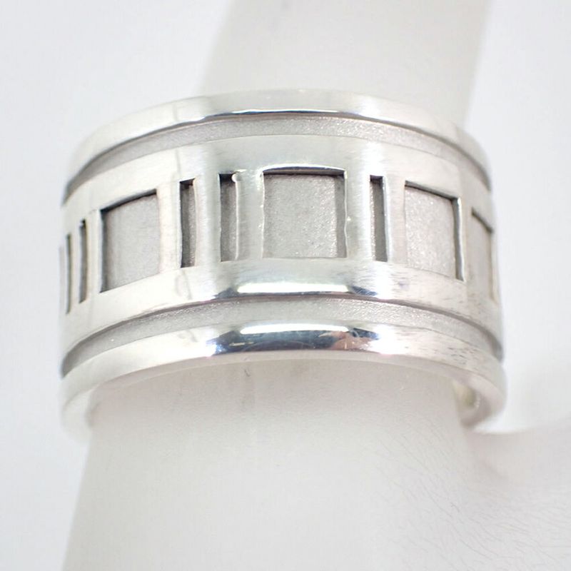 Tiffany & Co 925 Atlas Wide Ring No 12 j102-31
