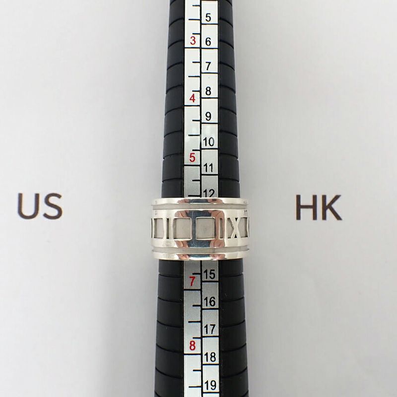 Tiffany & Co 925 Atlas Wide Ring No 12 j102-31