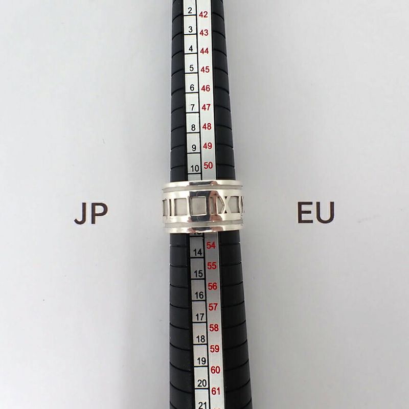 Tiffany & Co 925 Atlas Wide Ring No 12 j102-31