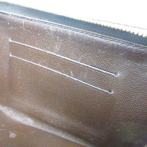 Louis Vuitton Damier Portmonnaie Zip Long Wallet N61728 Ebne Long Wallet Round