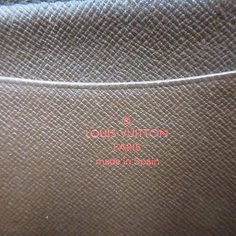 Louis Vuitton Damier Portmonnaie Zip Long Wallet N61728 Ebne Long Wallet Round