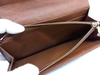 Louis Vuitton Wallet Monogram Pochette Porte Monet Cles Di M61726 Brown PVC