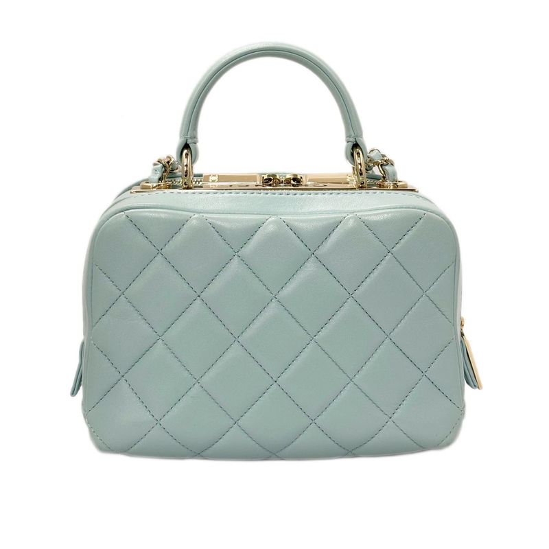 Chanel Quilted Chain Shoulder Bag Lambskin Trendy CC Mizuiro Champagne Gold