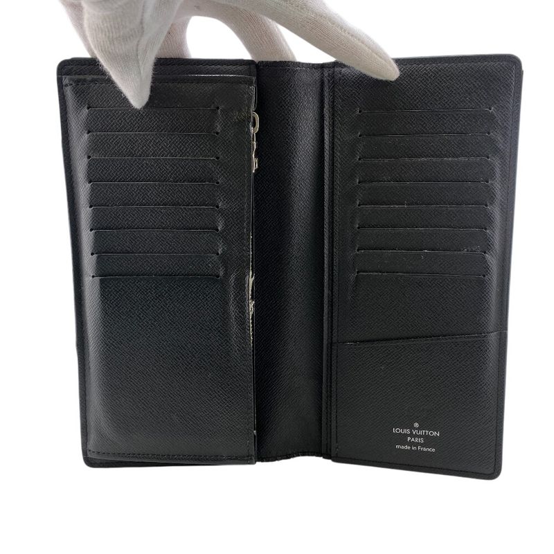 Louis Vuitton M30285 Bifold Long Wallet Portefeuille Braza Long Wallet Noir