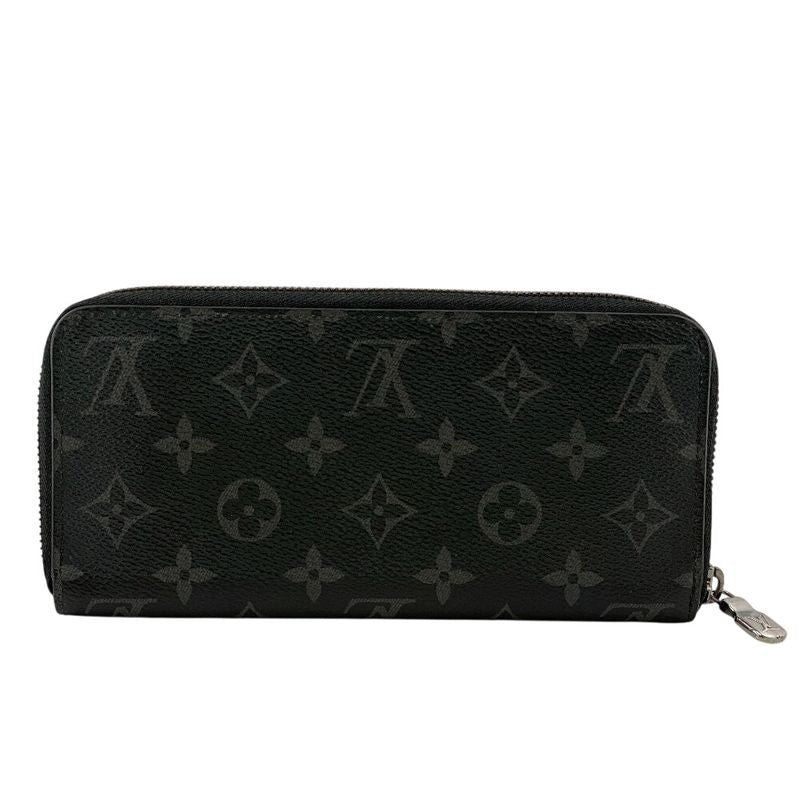 Louis Vuitton M11611 Round Zip Wallet Long Black Men's
