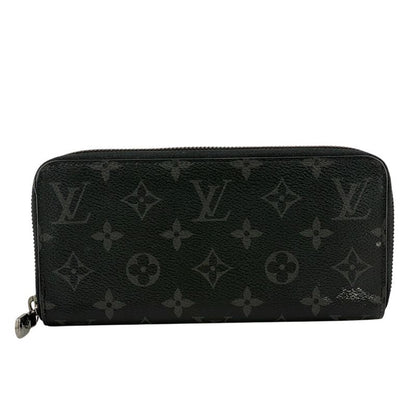 Louis Vuitton M11611 Round Zip Wallet Long Black Men's