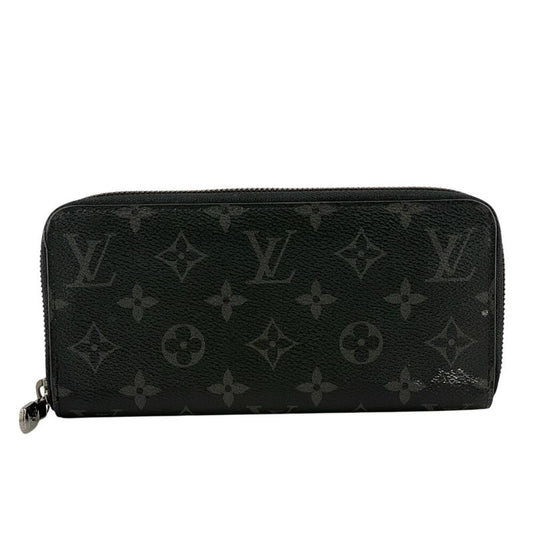 Louis Vuitton M11611 Round Zip Wallet Long Black Men's