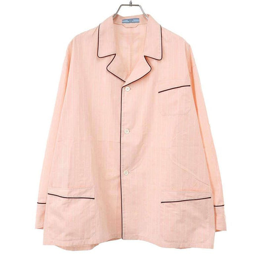 Prada 25aw Piping Cotton Shirt P479i 171e Pink 36