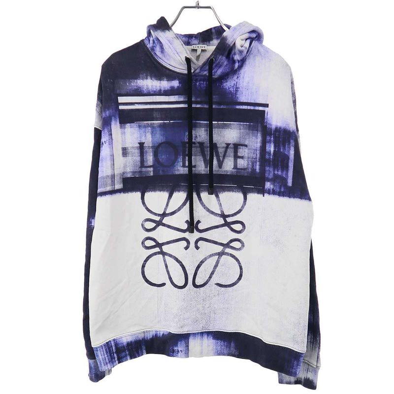 Loewe Photo Copy Anagram Hoodie H526y25x13 Navy White M