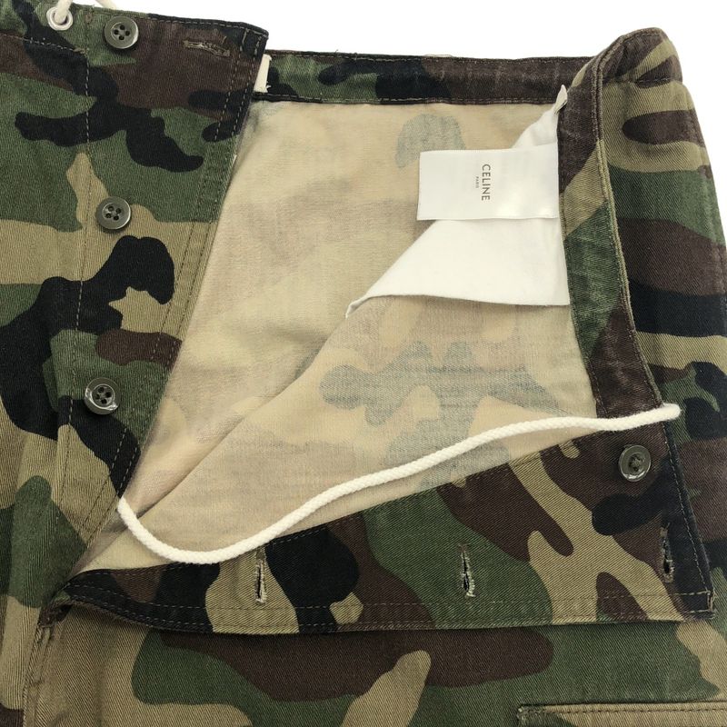 Celine Camouflage Cargo Pants 2z13349m Khaki 56