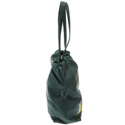 Loewe Flamenco Logo Leather Tote Flamenco Leather Large Tote Bag Green