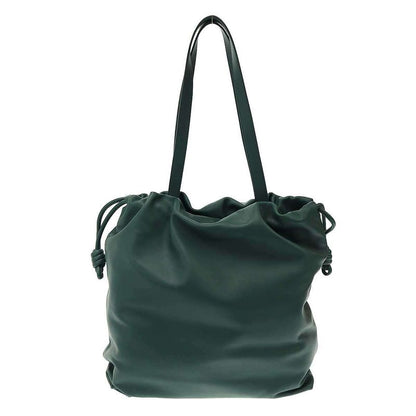 Loewe Flamenco Logo Leather Tote Flamenco Leather Large Tote Bag Green
