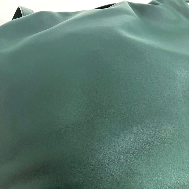 Loewe Flamenco Logo Leather Tote Flamenco Leather Large Tote Bag Green