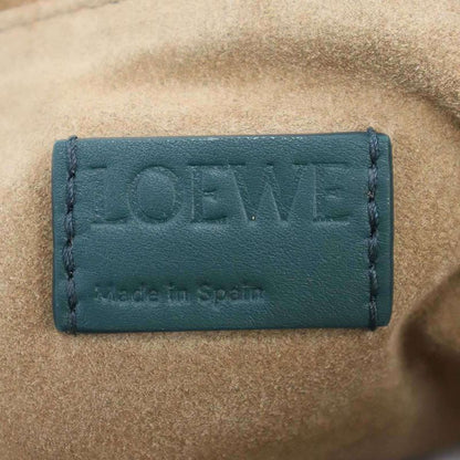 Loewe Flamenco Logo Leather Tote Flamenco Leather Large Tote Bag Green