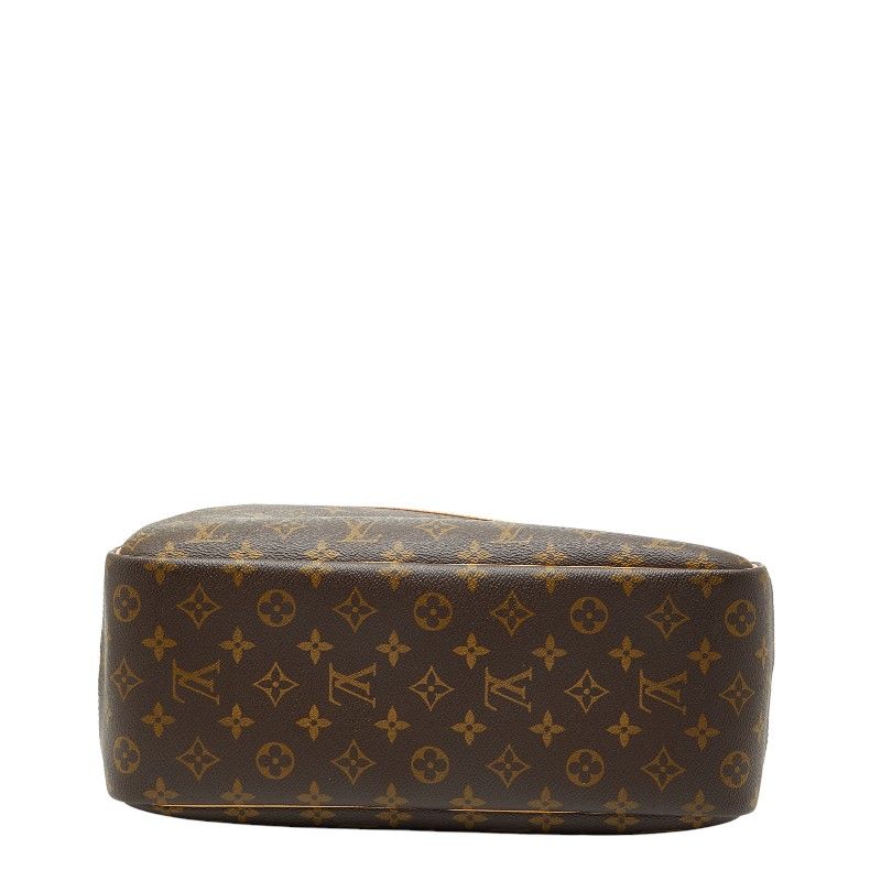 Louis Vuitton Monogram Deauville M47270 Brown PVC Leather Women Louis Vuitton