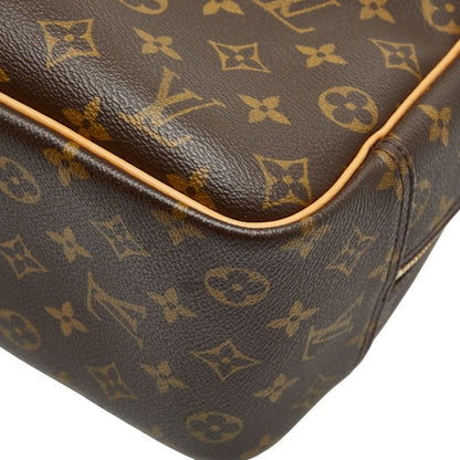Louis Vuitton Monogram Deauville M47270 Brown PVC Leather Women Louis Vuitton