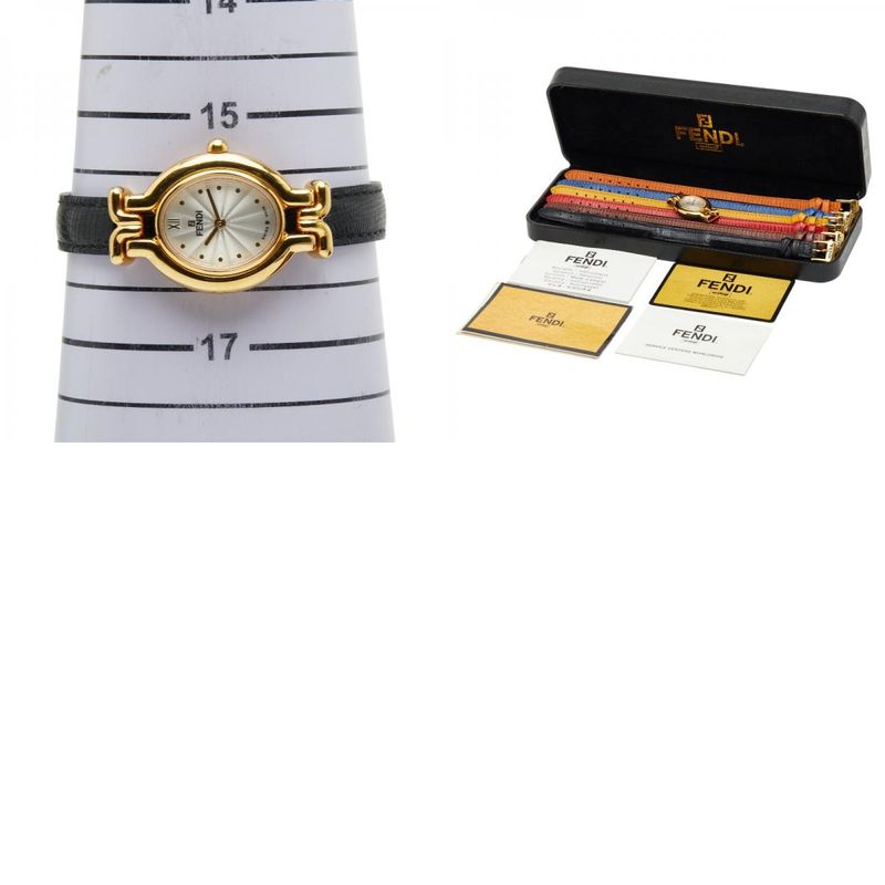 Fendi Change Belt Chameleon 640L Plated Leather Women's Fendi