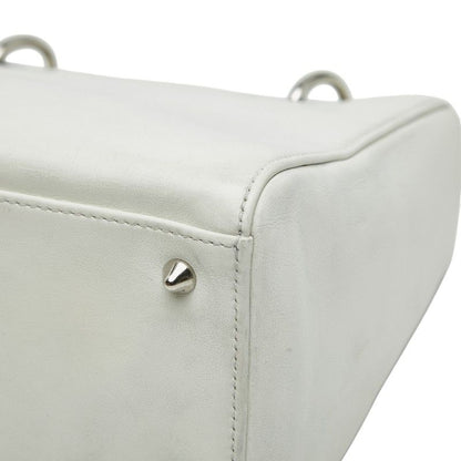Dior Lady Dior Paradise Handbag Shoulder Bag 2WAY White Leather Women's Dior
