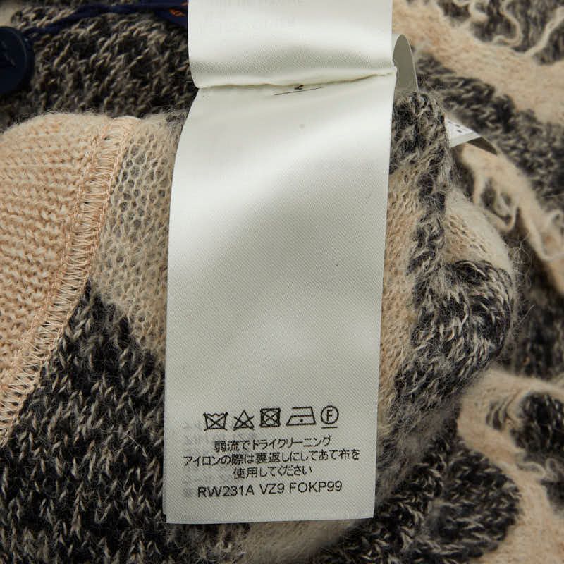 Louis Vuitton Knit Bermuda Pants Size M Gray Off-white Wool Linen Cotton Alpaca