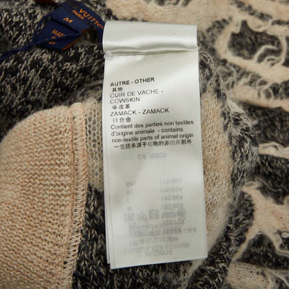 Louis Vuitton Knit Bermuda Pants Size M Gray Off-white Wool Linen Cotton Alpaca