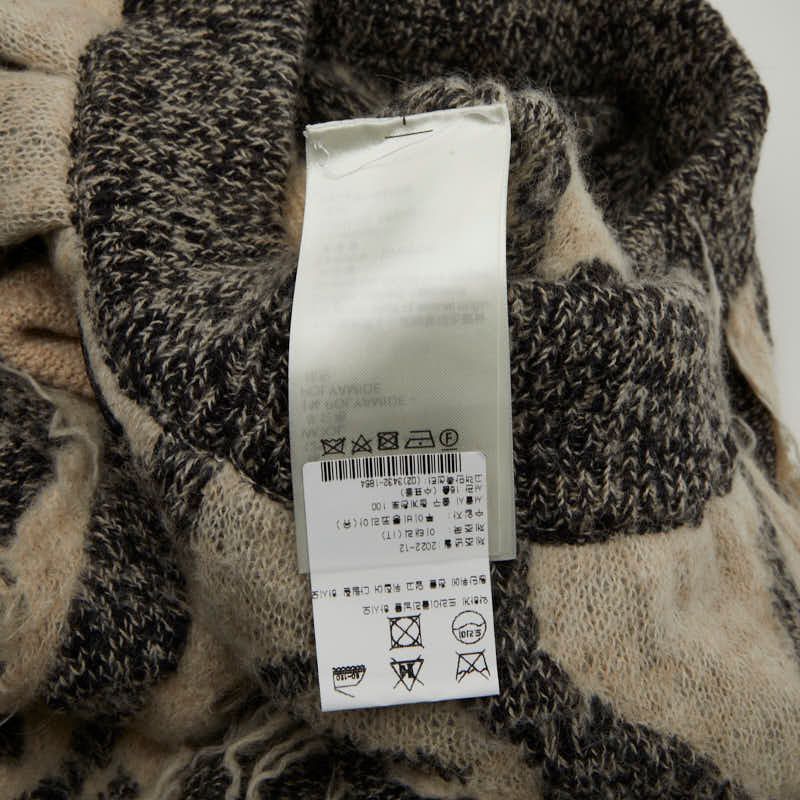 Louis Vuitton Knit Bermuda Pants Size M Gray Off-white Wool Linen Cotton Alpaca