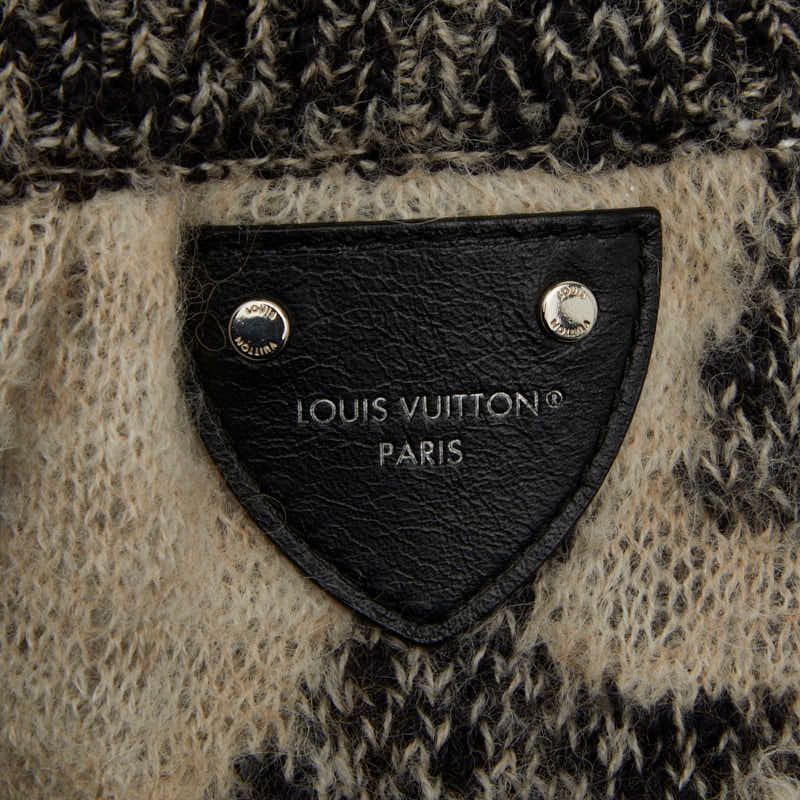 Louis Vuitton Knit Bermuda Pants Size M Gray Off-white Wool Linen Cotton Alpaca