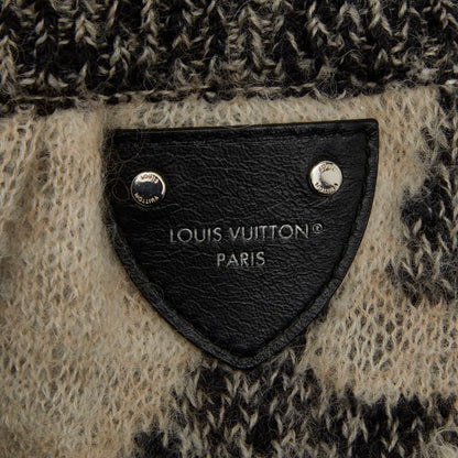 Louis Vuitton Knit Bermuda Pants Size M Gray Off-white Wool Linen Cotton Alpaca