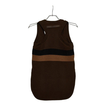 Fendi Knit Vest Size 36 Brown Cotton Nylon Women's Fendi