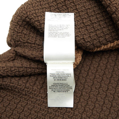 Fendi Knit Vest Size 36 Brown Cotton Nylon Women's Fendi