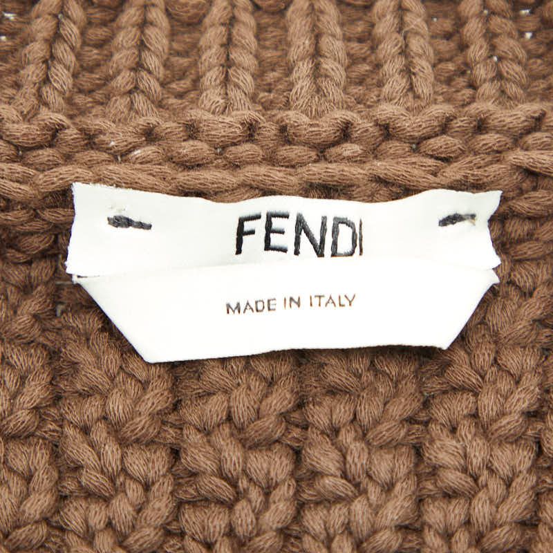 Fendi Knit Vest Size 36 Brown Cotton Nylon Women's Fendi