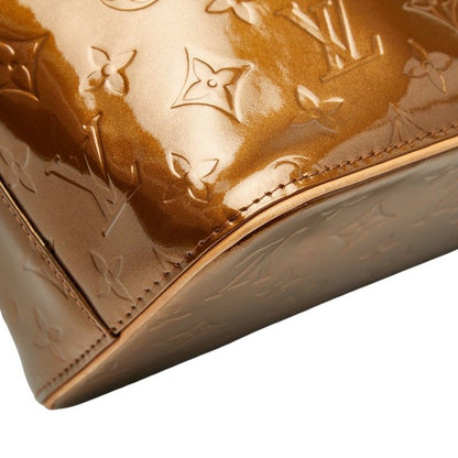 Louis Vuitton Monogram Vernis Houston Handbag Tote Bag M91122 Bronze Brown