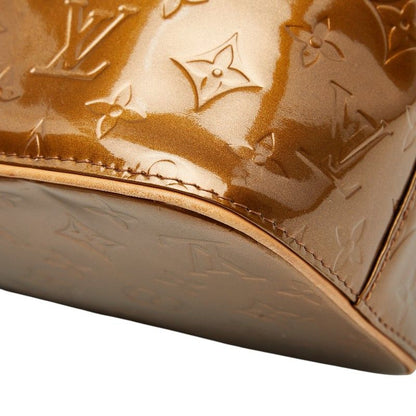 Louis Vuitton Monogram Vernis Houston Handbag Tote Bag M91122 Bronze Brown