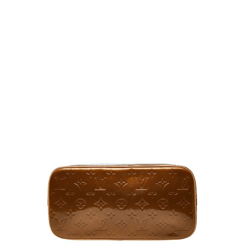 Louis Vuitton Monogram Vernis Houston Handbag Tote Bag M91122 Bronze Brown