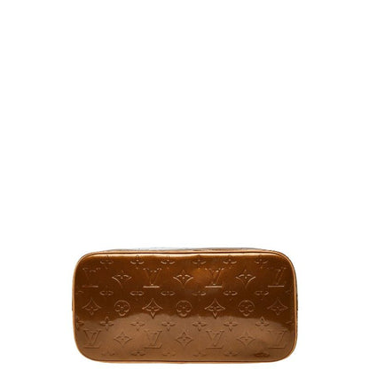 Louis Vuitton Monogram Vernis Houston Handbag Tote Bag M91122 Bronze Brown