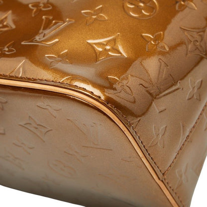 Louis Vuitton Monogram Vernis Houston Handbag Tote Bag M91122 Bronze Brown