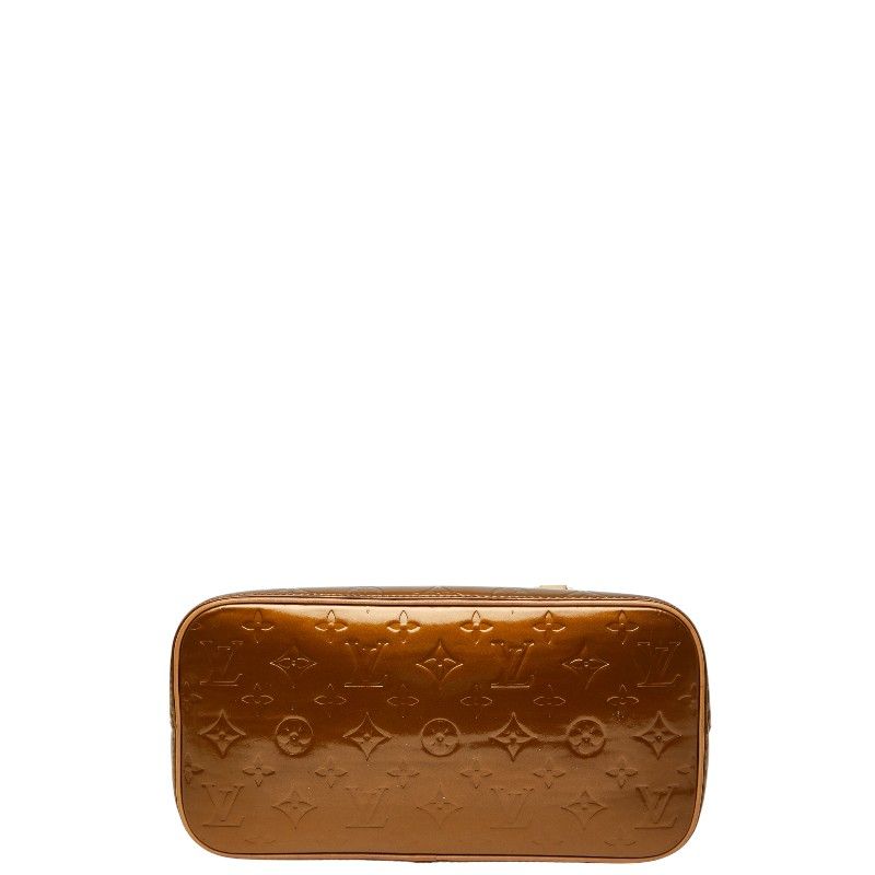 Louis Vuitton Monogram Vernis Houston Handbag Tote Bag M91122 Bronze Brown